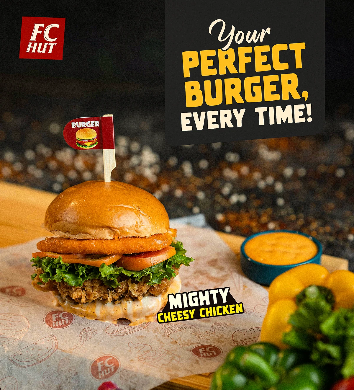 Mighty Cheesy Chicken social post
