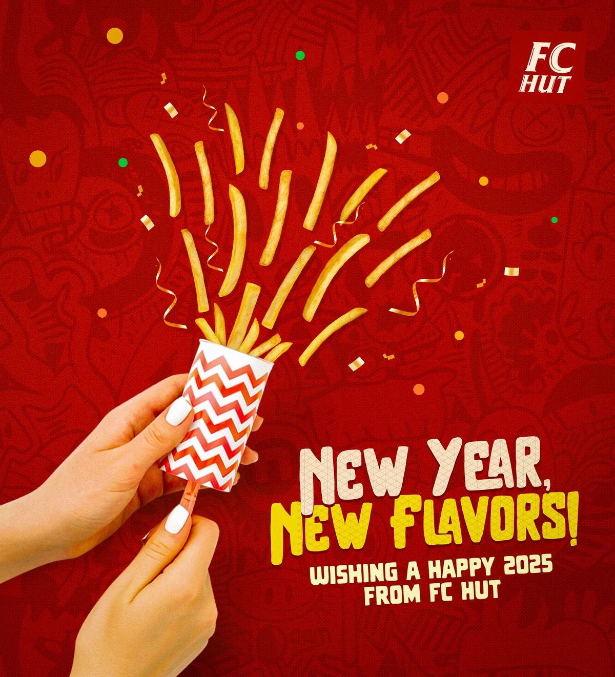 New Year 2025 seasonal social post